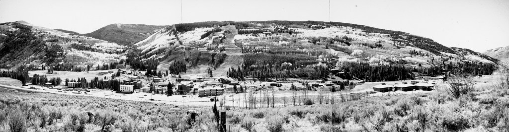 Town of Vail, early 1960s. Photograph Curiosity of Denver Public Library.